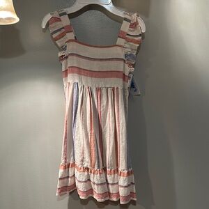 Carter's Multicolor Striped Dress with Ruffles